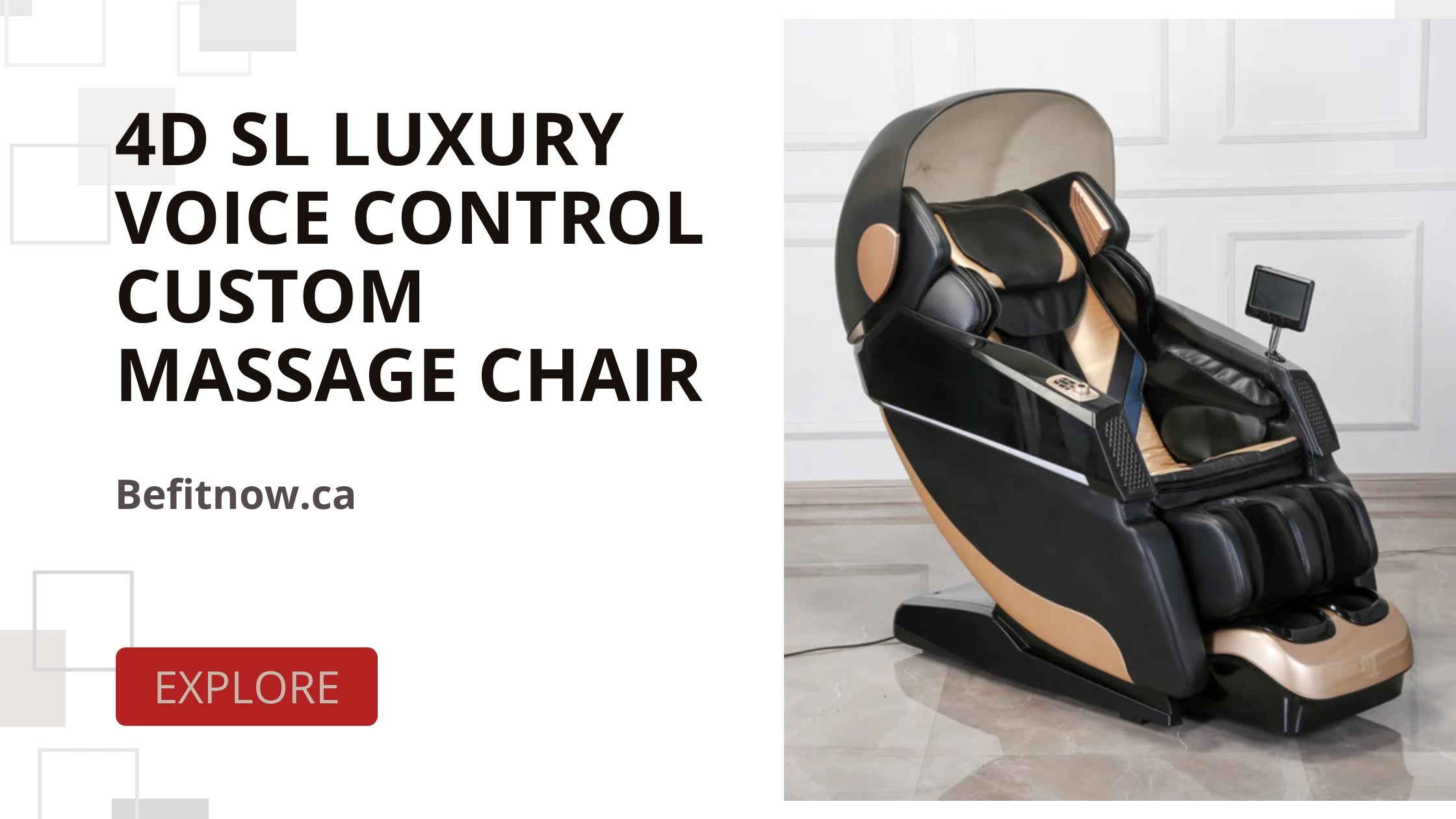 Chill Out in Style: The 4D Luxury Voice Control Massage Chair