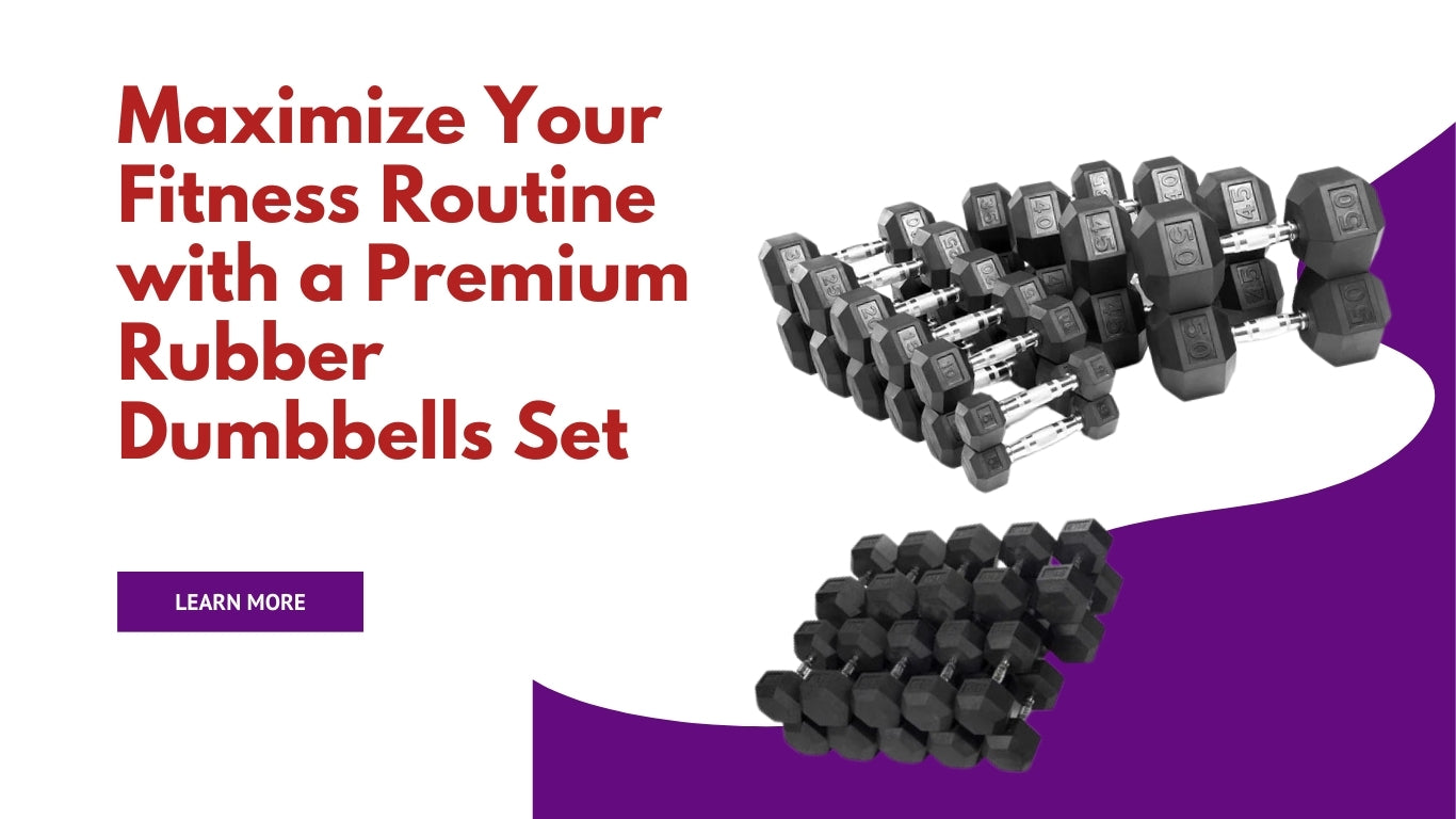 Maximize Your Fitness Routine with a Premium Rubber Dumbbells Set