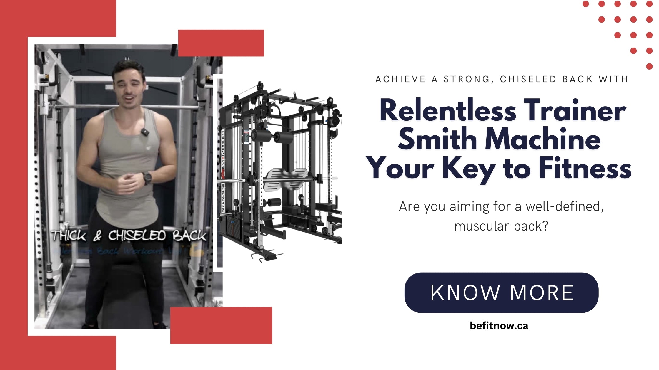 Obtenez un dos ciselé avec la machine Relentless Trainer Smith