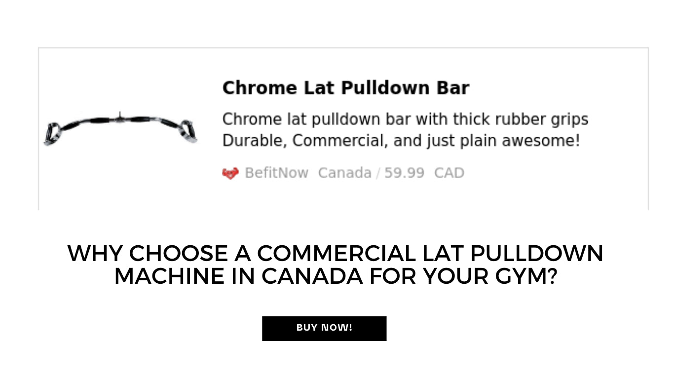 Why Choose a Commercial Lat Pulldown Machine in Canada for Your Gym?