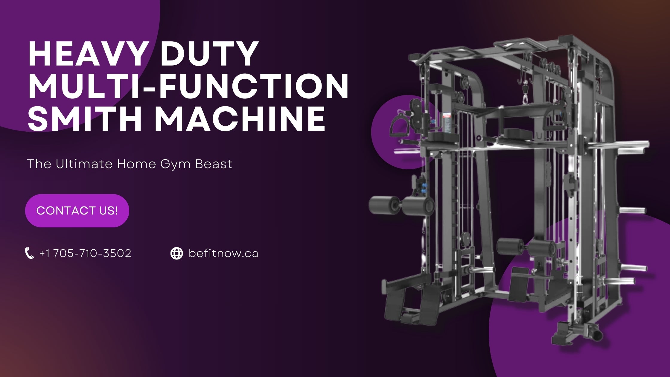 Heavy Duty Multi-Function Smith Machine | The Ultimate Home Gym Beast