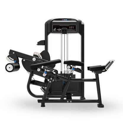 The BefitNow Canada Commercial Horizontal and Seated Leg Extension/Lying Leg Curl offers padded supports, an adjustable weight stack, and instructional placards—ideal for strength training in any home gym.
