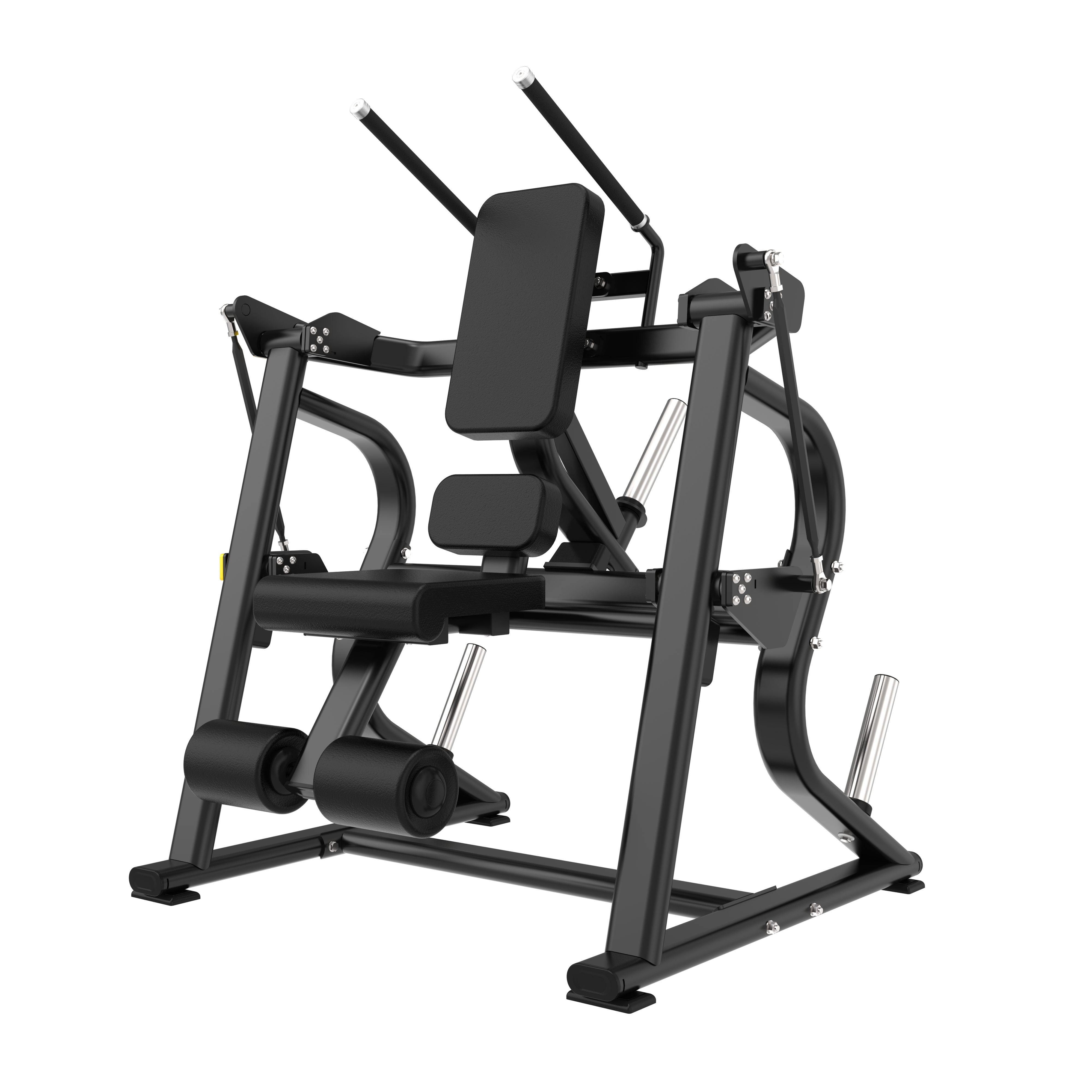The BefitNow Canada Abdominal is a black and silver gym machine with padded backrest, seat, leg supports, and multiple handles for resistance workouts; it weighs 287 lbs and measures 46"x53"x59".