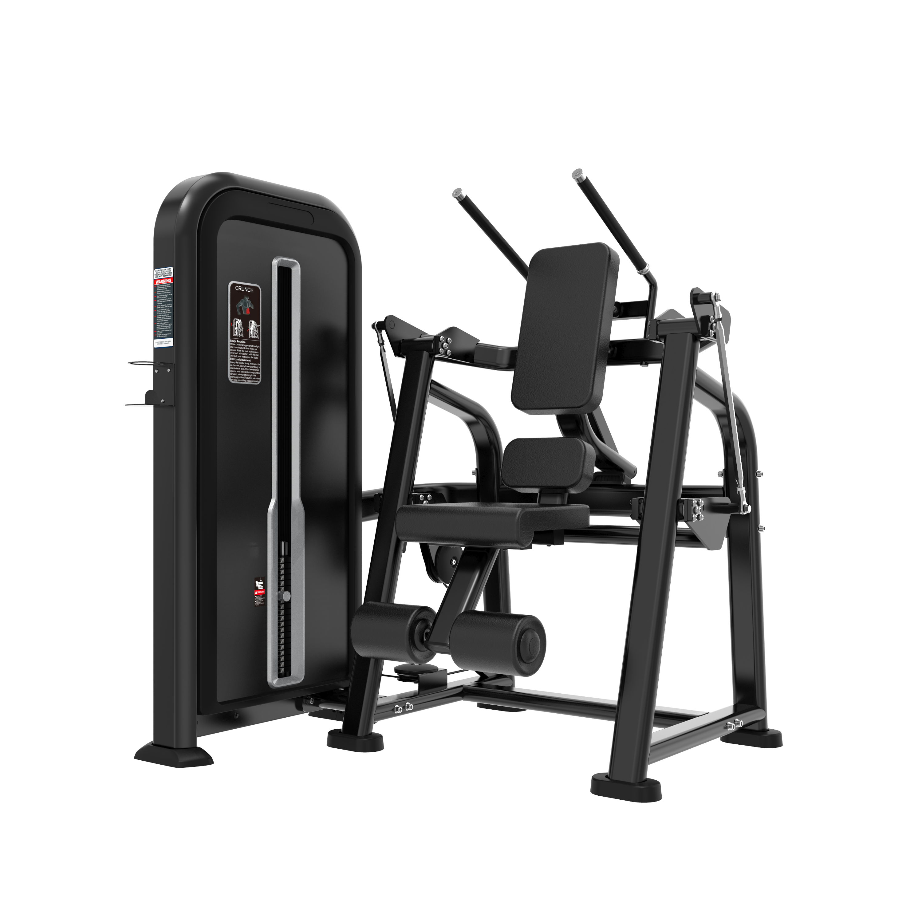 The BefitNow Canada Abdominal features a black padded seat and backrest, adjustable weight stack, user support handles, and a compact design ideal for leg or knee exercises in any fitness space.