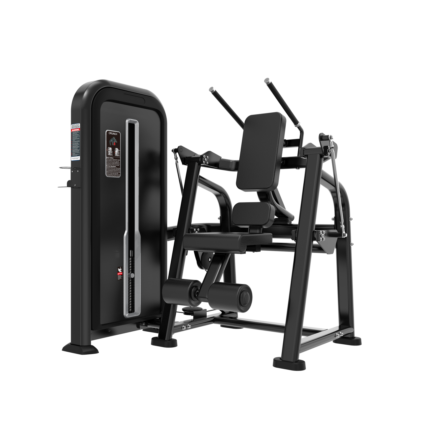 The BefitNow Canada Abdominal features a black padded seat and backrest, adjustable weight stack, user support handles, and a compact design ideal for leg or knee exercises in any fitness space.