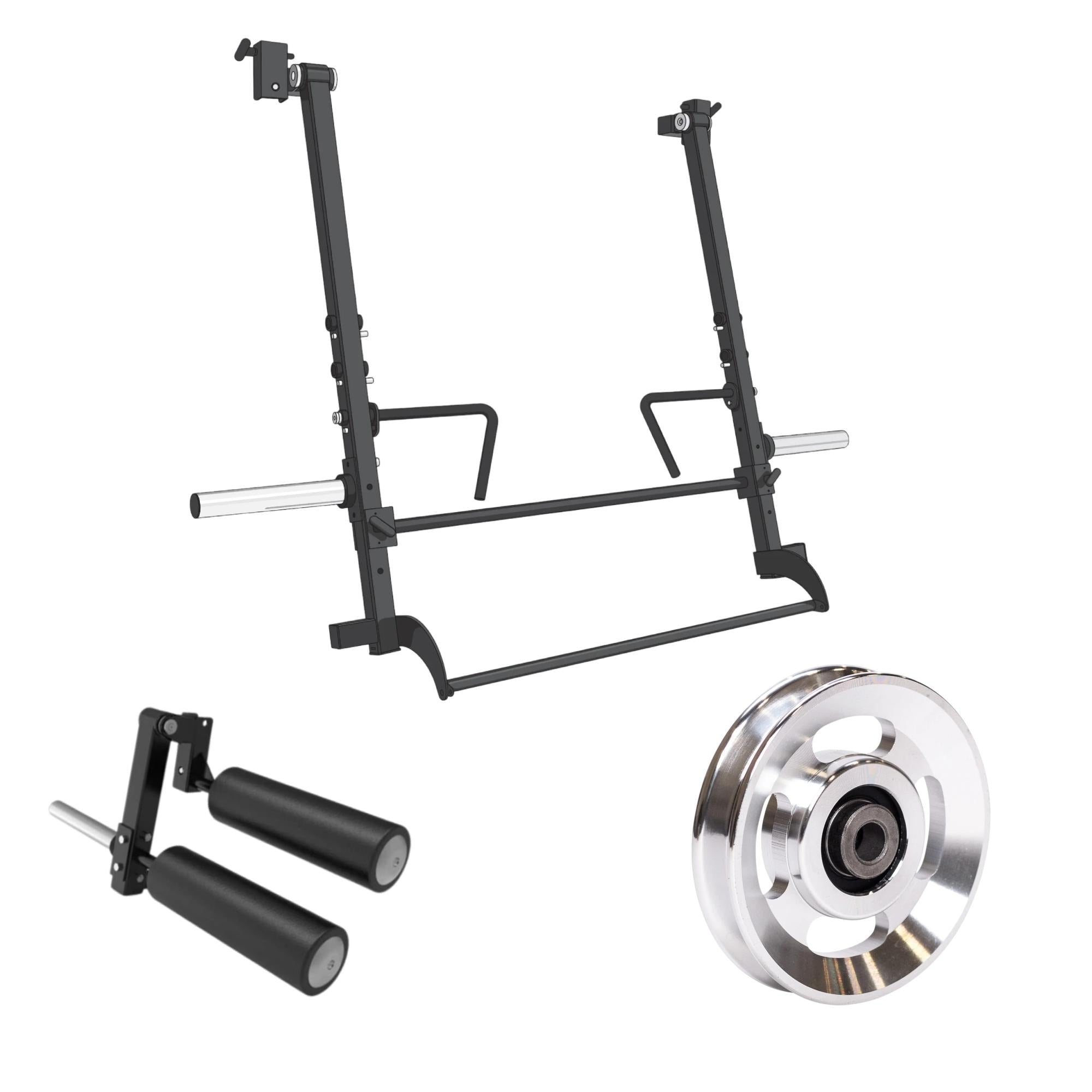 BefitNow Canada Aluminum Pulley Upgrade with leg extension and jammer arms, shown on a white background.