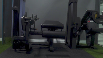 Appareil professionnel horizontal et assis pour extension/flexion de jambes